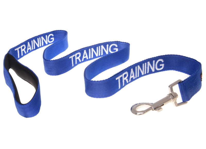 Dexil Training (in Training/Do Not Disturb) Blue Warning Dog Colour Coded Padded 1.8m 6ft Lead Leash Long 1.8m/72inch Lead - PawsPlanet Australia