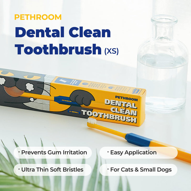 PETHROOM] Dental Micro Fiber Toothbrush for Pet | Small Dogs and Cats Teeth Brushing Cleaning Tooth Care | Soft Bristle Cleaning Toothbrush for Dog Puppy Cat (Extra Small) - PawsPlanet Australia