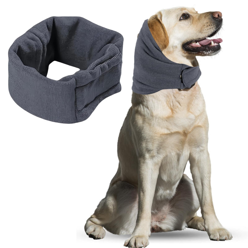 Dog Ear Protectors ，Adjustable Dog Snood for Winter Warmth, Ear Muffs for Dogs with Noise Reduction for Anxiety Relief, Warm Ear Covers for Bathing Grooming Comfort