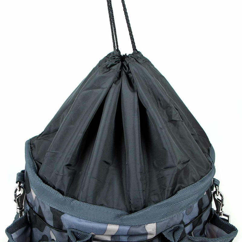 Jeffers Poplar Head Grooming Bag – Horse Grooming Organizer Tote with Pockets for Brushes, Tools, Clippers, Shampoo, Detangler – Stable Barn Kit Carrier for Horses, Pets, Livestock, Urban Camo