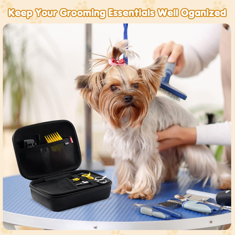 ProCase Hard Pet Grooming Tool Storage Case, Travel Organizer for Oneisall/Wahl Dog Clippers, Pet Shaver, Nail Trimmer and Accessories, Grooming Bag for Dog or Cat Grooming Kits Supplies -Black - PawsPlanet Australia
