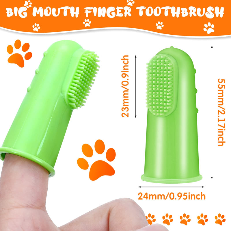 80 Packs Dog Toothbrush Soft Finger Brushes Pet Finger Toothbrush Easy Teeth Cleaning Dog Tooth Brush Oral Care Pet Dental Brush Pet Cleaning Finger Covers for Small Cats and Puppy - PawsPlanet Australia