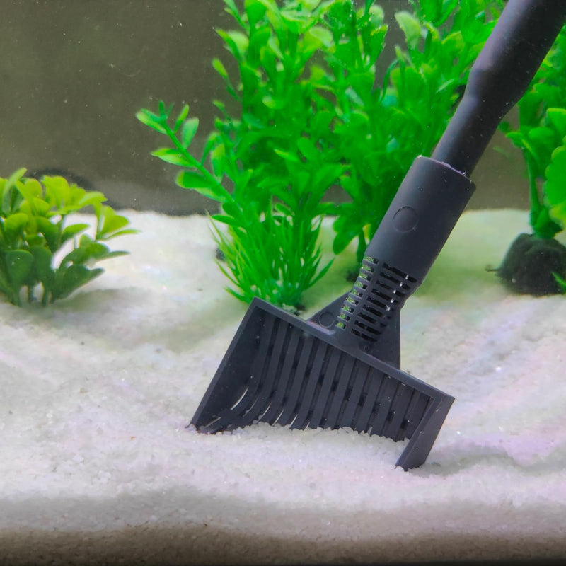 AQUANEAT Fish Tank Cleaning Tools, 6 in 1 Aquarium Cleaning Tools, including Algae Scraper, Sponge Pad, Fish Net, Gravel Rake and Cleaning Brush