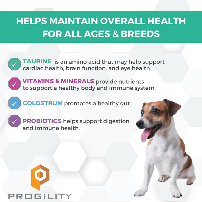 Nootie Progility Mini Multvitamin for Small Dogs, Multivitamin Supplement for Dogs with Taurine, 60 Soft Chews per Container - PawsPlanet Australia