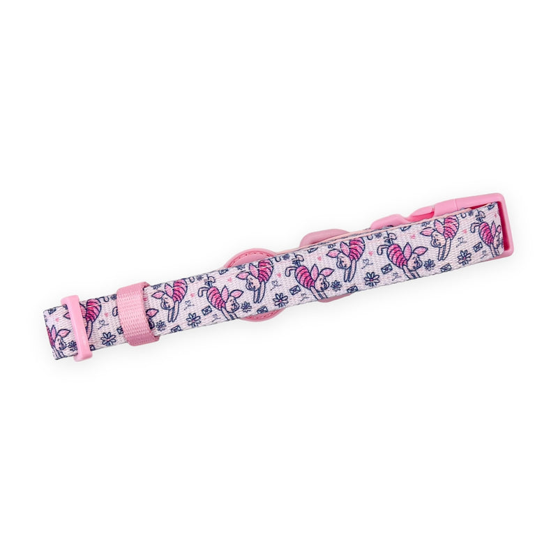 Pawsome Paws Boutique Piglet Extra Small Adjustable Disney Collar with Soft Lining and Secure D-Ring