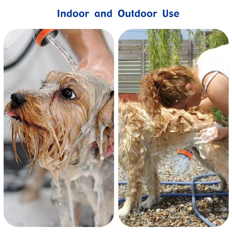 Pet Dog Wash Sprayer Shampoo & Soap Dispenser, Hose Nozzle for Indoor/Outdoor Use with 3/4' GHT Male x 1/2' NPT Male Connector, Dog Wash Hose Attachment for Pet Bathing, Watering, Car Washing 5 - PawsPlanet Australia