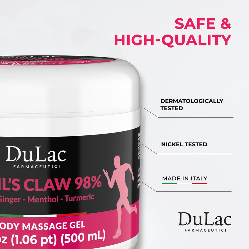 Dulac - Devil's Claw 98% Cream Maximum Strength 16.9 Fl Oz, Natural Joint and Muscle Comfort Cream, Enriched with Menthol for Cool Effect 16.9 Fl Oz (Pack of 1)