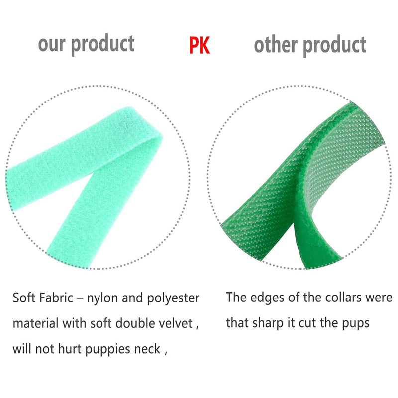 Whaline 15 Colors Puppy ID Collars Whelping Dog Band Newborn Soft Fabric Adjustable Identification Collar for Pet Dog Cat Colourful - PawsPlanet Australia
