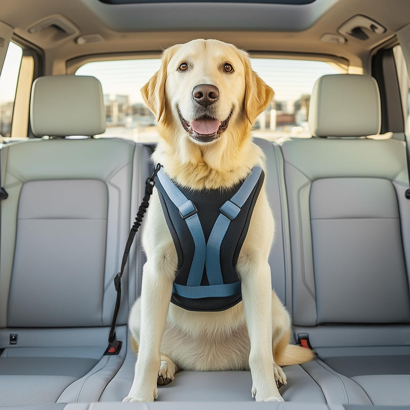 Thickened Dog Seat Belt for Car, 3 Pack Set Retractable Dog Car Leash Adjustable Dog Seat Belt for Vehicle Nylon Pet Safety Seat Belts Heavy Duty & Elastic,Seat Belt for Large Dogs in Car, Black - PawsPlanet Australia