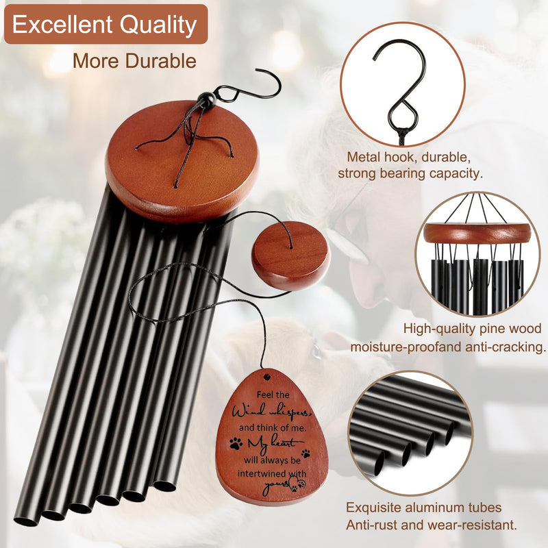 Dog Memorial Gifts for Loss of Dog, 26" Pet Memorial Wind Chime, Loss of Dog Sympathy Gift, Pet Memorial Gifts for Dogs, Pet Remembrance Gift in Memory of Dog Cat - PawsPlanet Australia