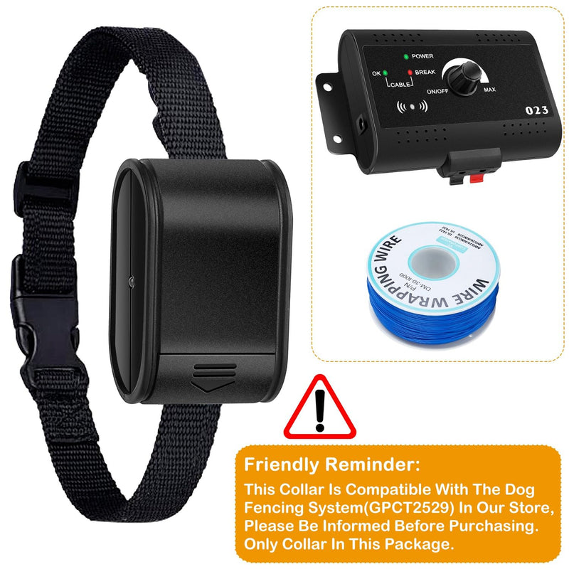 Electric Training Collar for Dogs,Waterproof Rechargeable Electronic Shock Collar with Tone/Static Shock Correction Modes,Remote Dog Training Receiver Collars Boundary Containment Fence System - PawsPlanet Australia