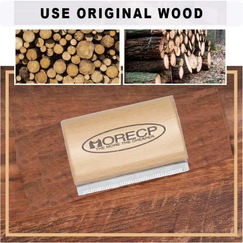 MORECP 3.95in Dog Brush & Deshedding Brush for Cats - Gentle & Effective Wooden Pet Hair Removal Tool for Dogs, Cats, Horses to Stop Shedding, Remove Undercoat - PawsPlanet Australia