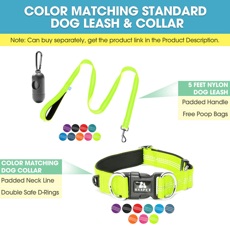 BAAPET Double Dog Leash Splitter, Tangle Free Dual Dog Leash Coupler, Two Dog Walking and Training Extension for Small Medium or Large Dogs (3/4'' x 20~32 Inch, Green) 2 Splitter (3/4'' x 20-32'')