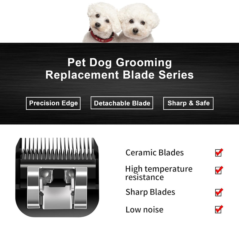 AUDOC Dog Grooming Replacement Blades Compatible with Andis/Oster A5/Wahl KM-10 Series (7FC) 7FC - PawsPlanet Australia