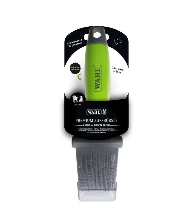 Moser 2999-7085 Flexible Slicker Brush - Double-Sided Green