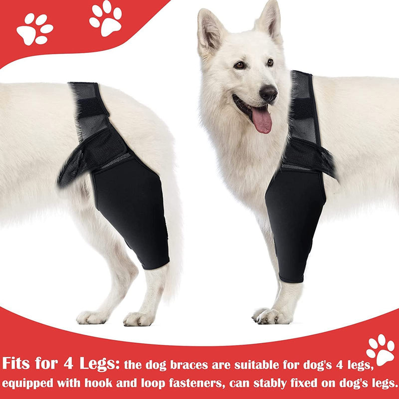 Dog Recovery Front Legs Sleeve , Dog Elbow Brace Protector Pads , for Canine Elbow and Shoulder Support Elbow Hygroma , Dysplasia , Osteoarthritis , Elbow Calluses , Pressure Sores and Shoulder Dislocation - PawsPlanet Australia