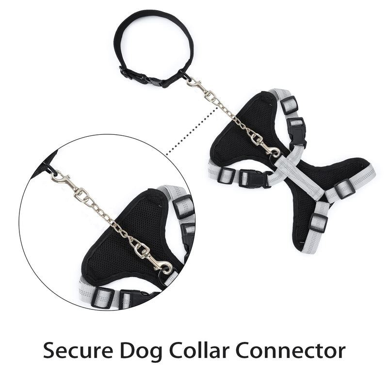Dog Collar Safety Clip Metal Double Ended Backup Dog Collar Clip for Prong Collar Dog Harness Collar Connector (Medium) Medium - PawsPlanet Australia