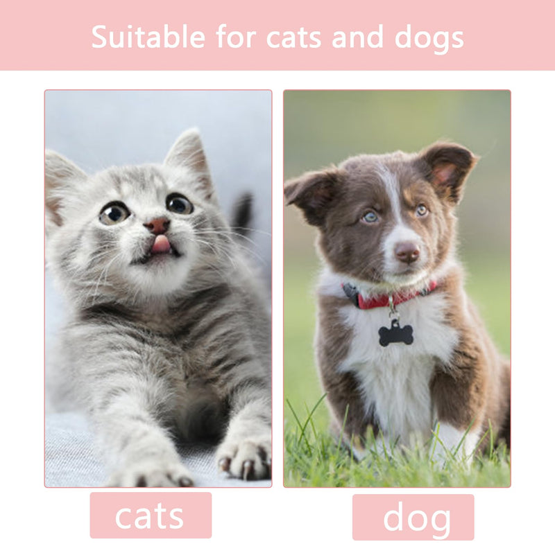 Amexo 3-Piece Cat Protective Collar - Soft, Anti-Bite, Adjustable, Felt, Pink, Yellow, Orange