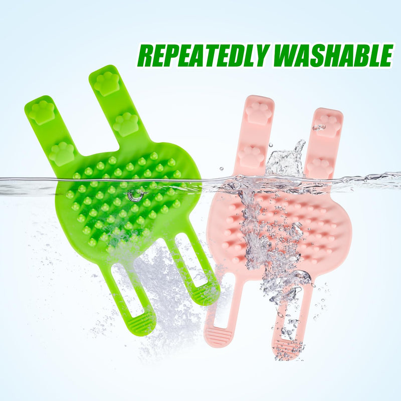2pcs 2 in 1 Cat Self Groomer Brush, 2 Styles Cat Face Scratcher Corner Adjustable Silicone Cat Grooming Massage Shedding Brush Tickling Comb Pet Brush for Table Legs Climbing Frame - PawsPlanet Australia