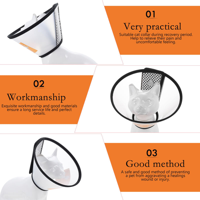 Beaupretty 2-Pack Protective Collars for Cats and Dogs Made of PP Anti-Bloody Neck Collar Protects Wounds During Recovery Phase Without Obstructing Vision