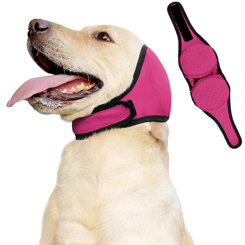 2026 New Dog Ear Protectors, Dogs Ears Cover, Adjustable Dogs Ears Muffs Noise Protection & Anxiety Relief, Comfortable Dog's Calming Hoodie for Grooming, Swimming, Thunderstorms,Firework XL rose Red
