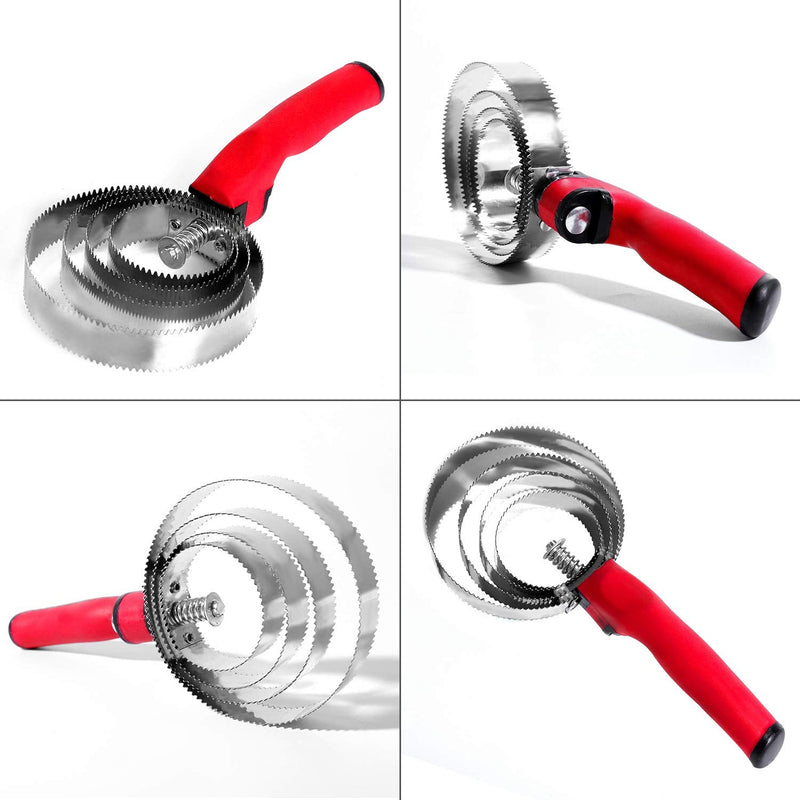 Reversible Stainless Steel Curry Comb with Soft Touch Grip (Red) red - PawsPlanet Australia