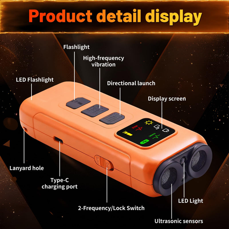 Ultrasonic Dog Bark Deterrent, 2-in-1 Anti Bark Device with LED Flashlight & HD Display | Stop Nuisance Barking, No Shock Training Aid for Small to Large Dogs
