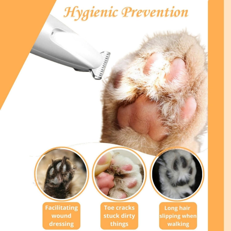 Belvedir Cat Grooming Trimmer, Belvedir Cat Trimmer, Cordless Pet Shaver, Low Noise Waterproof Rechargeable, for for Cats, Small Dogs & Animals Paws, Ears, Rump, Face, Eyes - PawsPlanet Australia