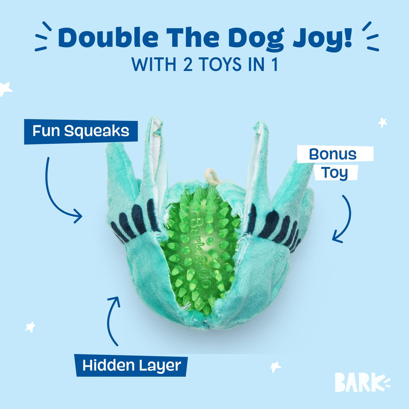 Barkbox Lady Liberty Ball 2-in-1 Dog Toy - Plush Squeaky Toy for Large Dogs | Large Liberty Ball - Large - PawsPlanet Australia