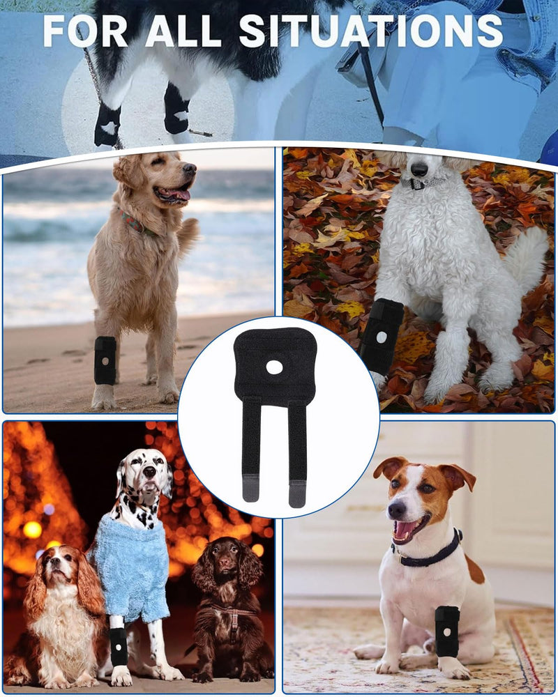 DAFNE Knee Pads for Dogs and Cats - Adjustable Knee Support for Patella Dislocation, for Rehabilitation of Ligament Tears, Arthritis & Joint Problems, Breathable Support Bandage for Fore/Rear Legs