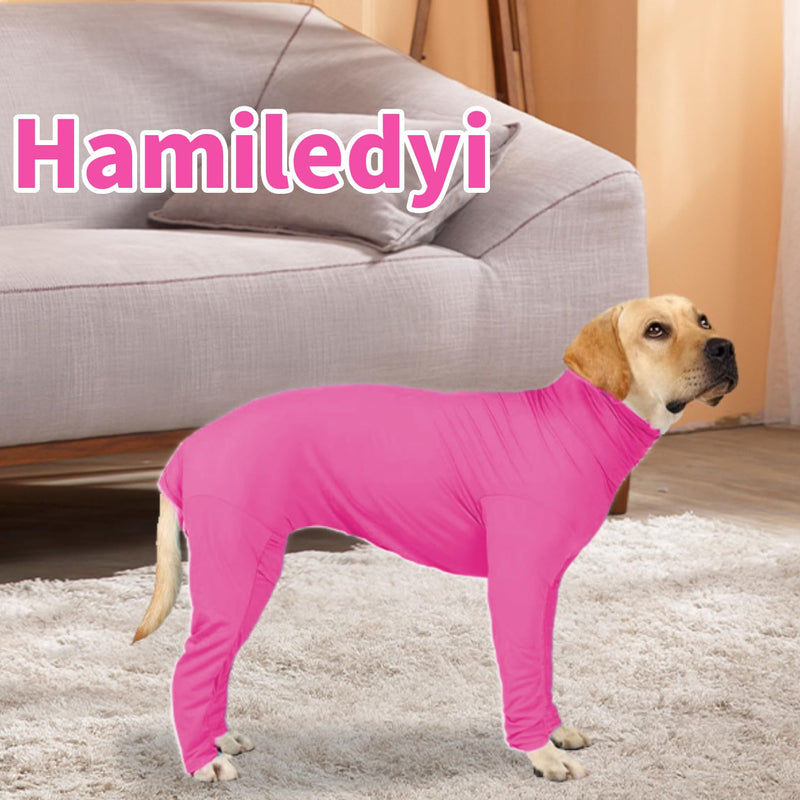 Hamiledyi Dog Onesie Anti-Licking Dog Bodysuit Spay Surgical Recovery Suit for Dogs Pet Cone Alternative After Surgery Dog Shedding Suit for Female Male Neuter Dogs Claming Pajamas (Pink, Small) S Pink - PawsPlanet Australia