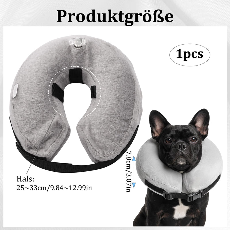 Inflatable Collar for Dogs, Soft Dog Collar with Lick Protection, Ideal for Dogs of Any Size, Easy to Use and Durable