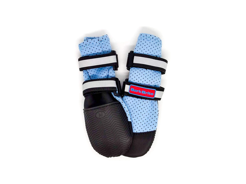 Bark Brite Lightweight Neoprene Paw Protector Dog Boots Designed for Comfort and Breathability in 5 Sizes (Blue Md) Blue Medium