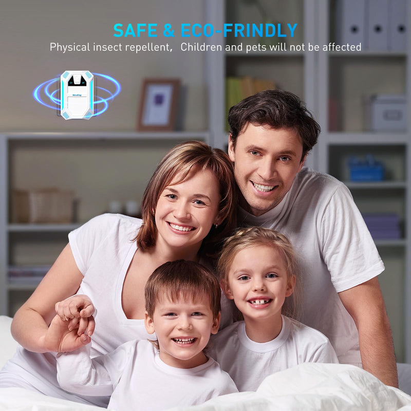 Ultrasonic Pest & Insect Repeller, Ultrasonic Repellent for Roach, Rodent, Mouse, Bugs, Mosquito, Mice, Spider, Ant,Electronic Plug in Pest Control,2 Mode Switching,6 Packs