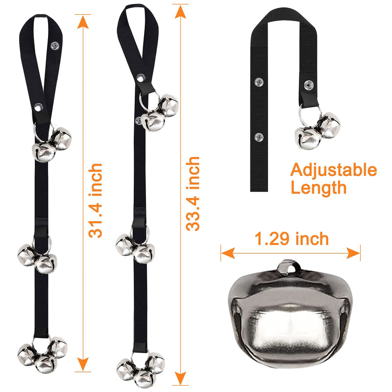 2 Packs of Dog doorbells, Training Adjustable Dog Bells, A Convenient Way to Train Your Puppy-7 Oversized 1.4 doorbells