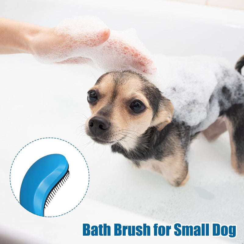 Puppy Brush for Small Dogs Portable,Dog Brush for Small Dogs Gentle, Reduces Shedding & Tangles,For Cavapoo, Yorkies, Pomeranians, Shih Tzu, Bichon Frise,Blue - PawsPlanet Australia