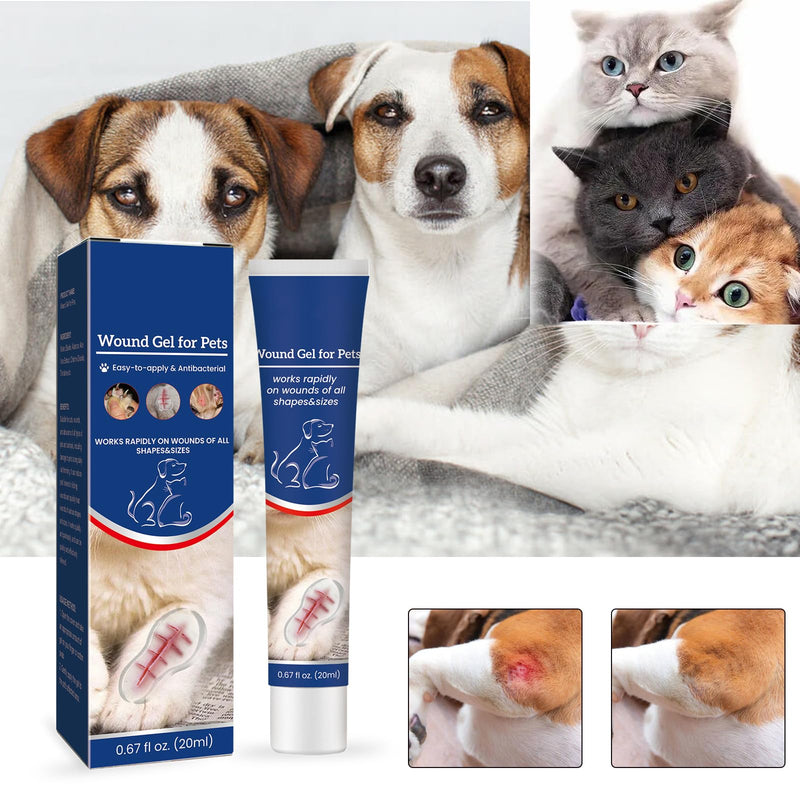 Wound Care Gel for Dogs and Cats, Wound Ointment for Dogs and Cats, Liquid Bandling for Pets, Pet Wound Care Gel, Wound Spray Dog, Wound Gel for Cats, Cats Wound Ointment, 20 ml