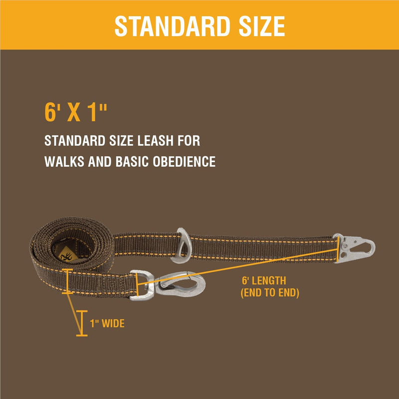 Browning Pet Leashes, Classic Webbing Camo Leash One Size, One Size, Realtree MAX-7 - PawsPlanet Australia