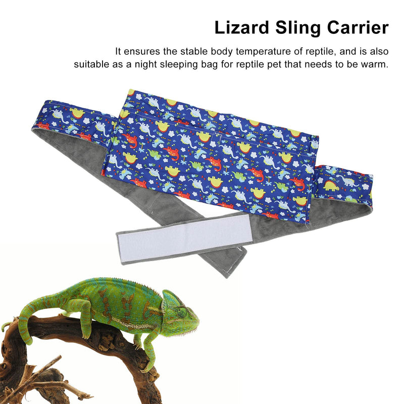 Lizard Carrier Large Space Reptile Sling Carrier Cotton Flannel Comfortable for Bearded Dragon Guinea Pigs - PawsPlanet Australia