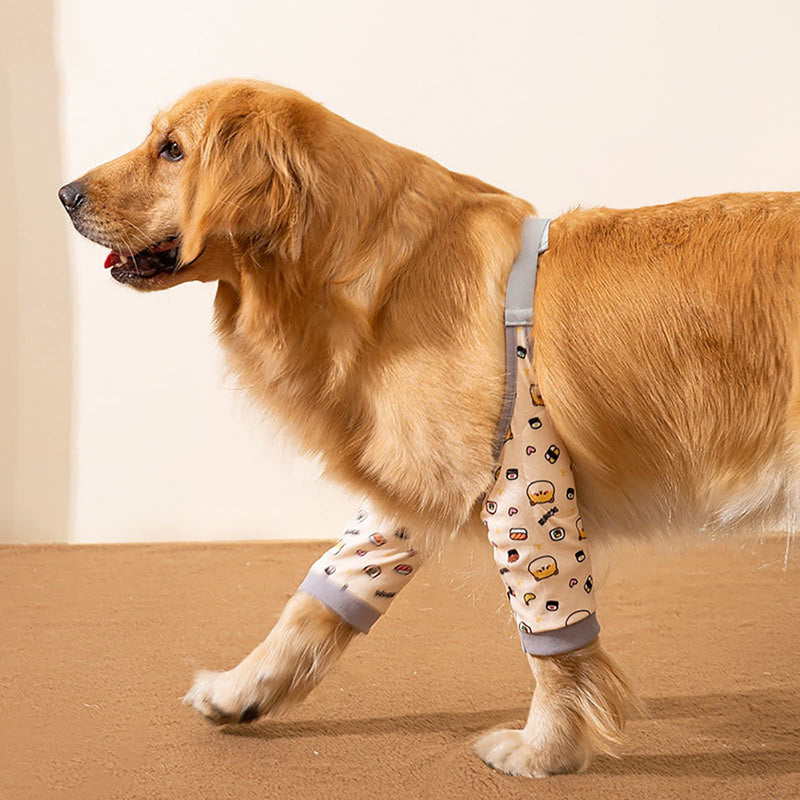 ROZKITCH Dog Surgery Recovery Sleeve for Front Legs, Pet Prevent Licking Wound Elbow Brace Protector, Dog Leg Sleeve to Stop Licking Cone Collar Alternative for Sprain ACL CCL Arthritis Cute Dog 2XL 2XL(A Sleeve Length:13.3") - PawsPlanet Australia