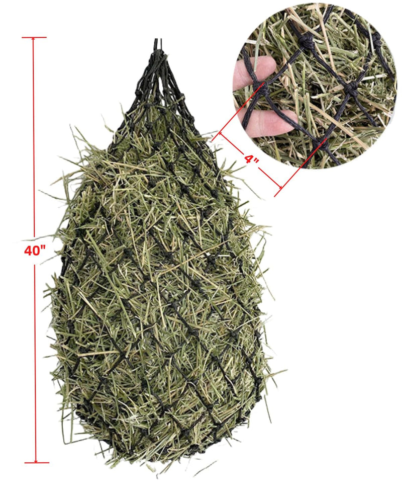 3PCS Hay Net for Horses, Slow Feed Hay Bag, Hanging Hay Feeder for Horses, Goats, Sheep - PawsPlanet Australia