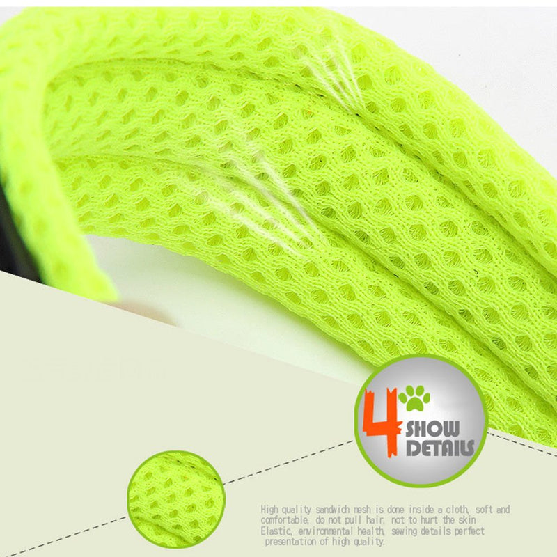Creation Core 3M Reflective Mesh Padded Dog Collar Adjustable Nylon Outdoor Adventure Pet Collar, Orange XL - PawsPlanet Australia