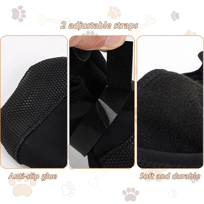 Dog Paw Wound Recovery Boot, Anti-Slip Dogs Socks Boots, Breathable Pet Bootie for Injured Paw, Dog Pad Protector for Outdoor Walking 2pcs (L) L - PawsPlanet Australia