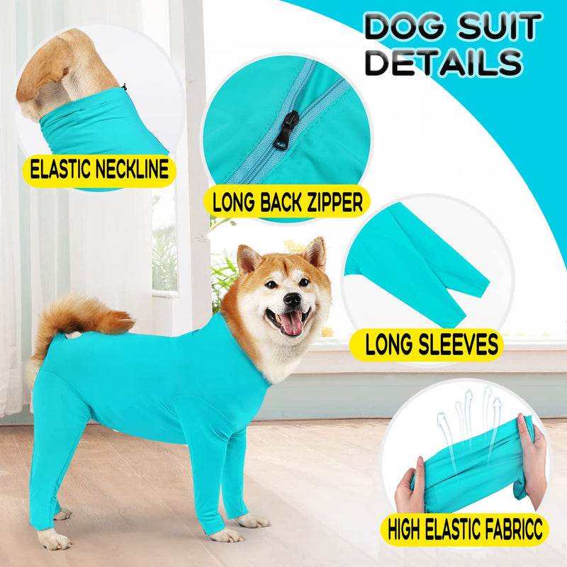 Dog Onesie After Surgery Recovery Suit for Small Miedium Large Female Male Neuter Dogs Pet Surgical Anxiety Body Suits Claming Pajamas XL Blue - PawsPlanet Australia