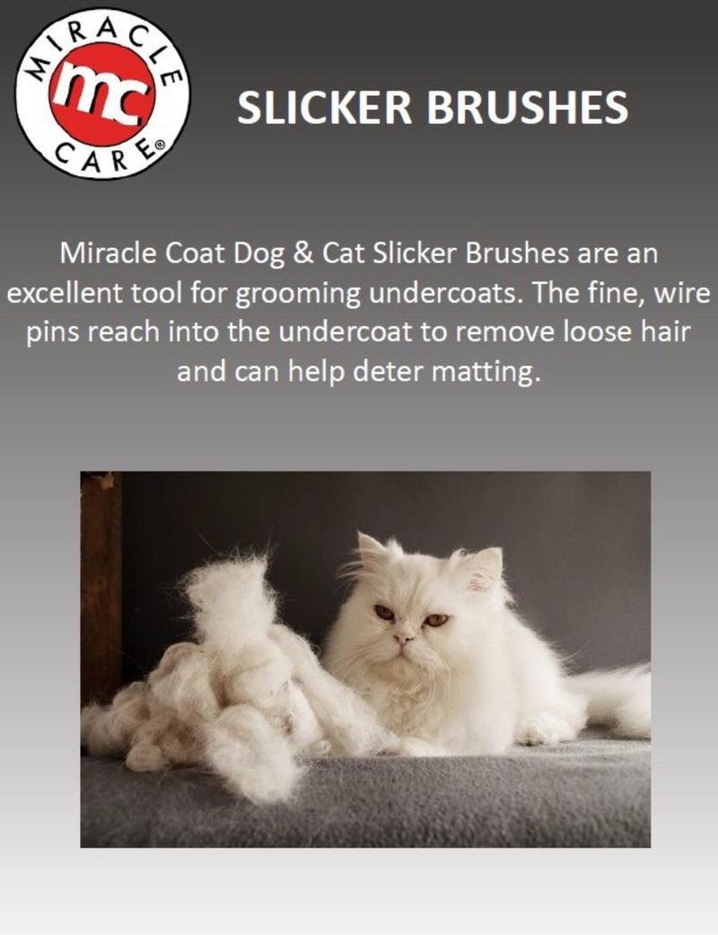 Miracle Care Coat Slicker Brush, black, Large L (Pack of 1) - PawsPlanet Australia