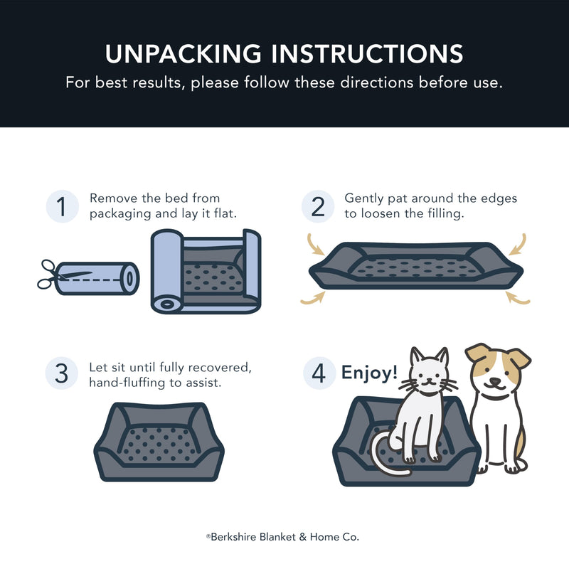 Berkshire Peanuts® Square Dog Bed, Suedemink Fleece Pet Mat with Waterproof & Non-Slip Bottom, Soft Plush Dog Mat for Crate, Couch, or Floor, Machine Washable(Snoopy Best Christmas Icons, Medium) Snoopy Best Christmas Icons Opened Up Small Navy - PawsPlanet Australia