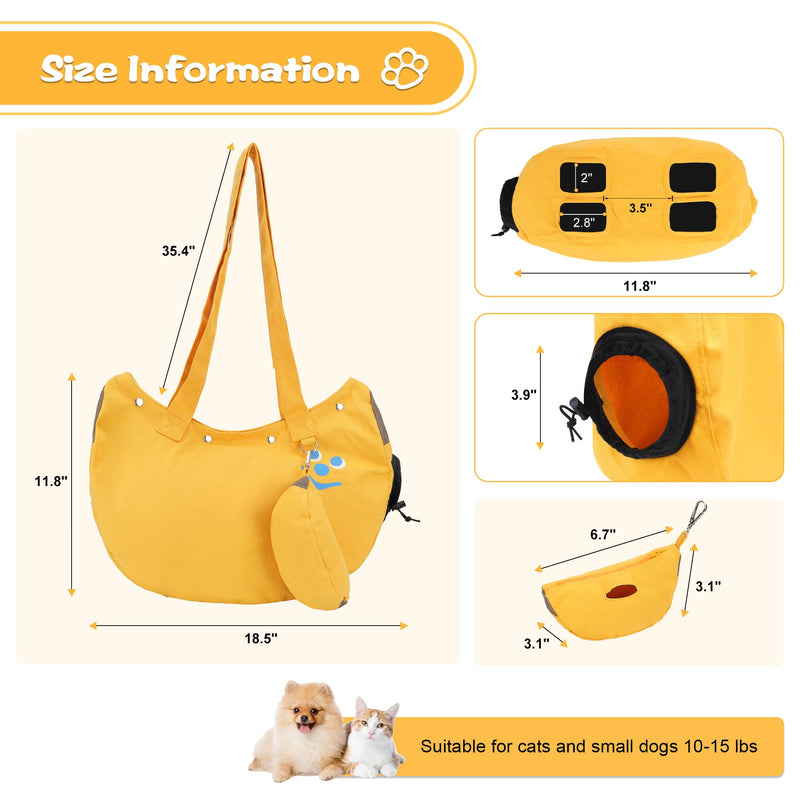 Cat Carrier for Small Pets 10-15lbs, Dog Carrier with Soft Padding Safety Buckles Storage Pouch for Travel Outdoor - PawsPlanet Australia