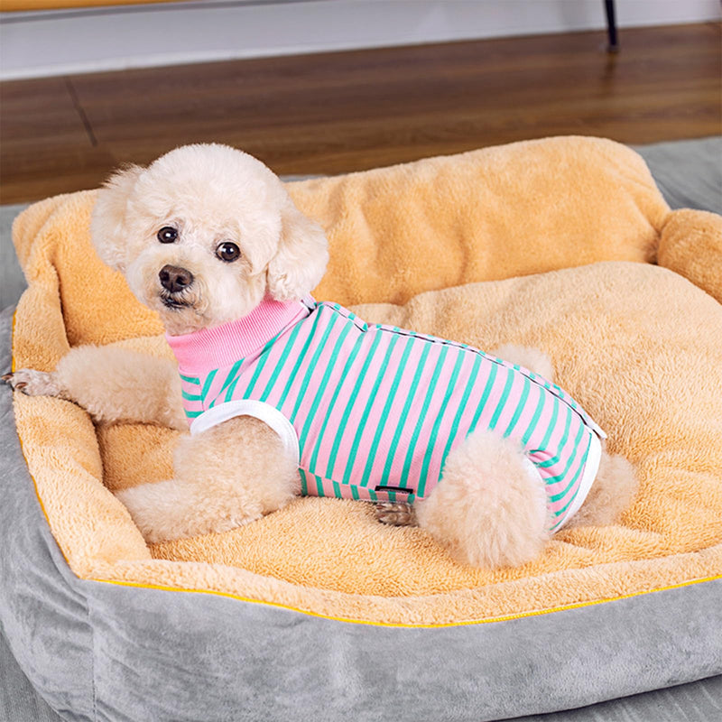 Dog Surgery Suit, Soft Dog Surgical Bodysuit for Allergies Wound Protection Cone Alternative (M) M