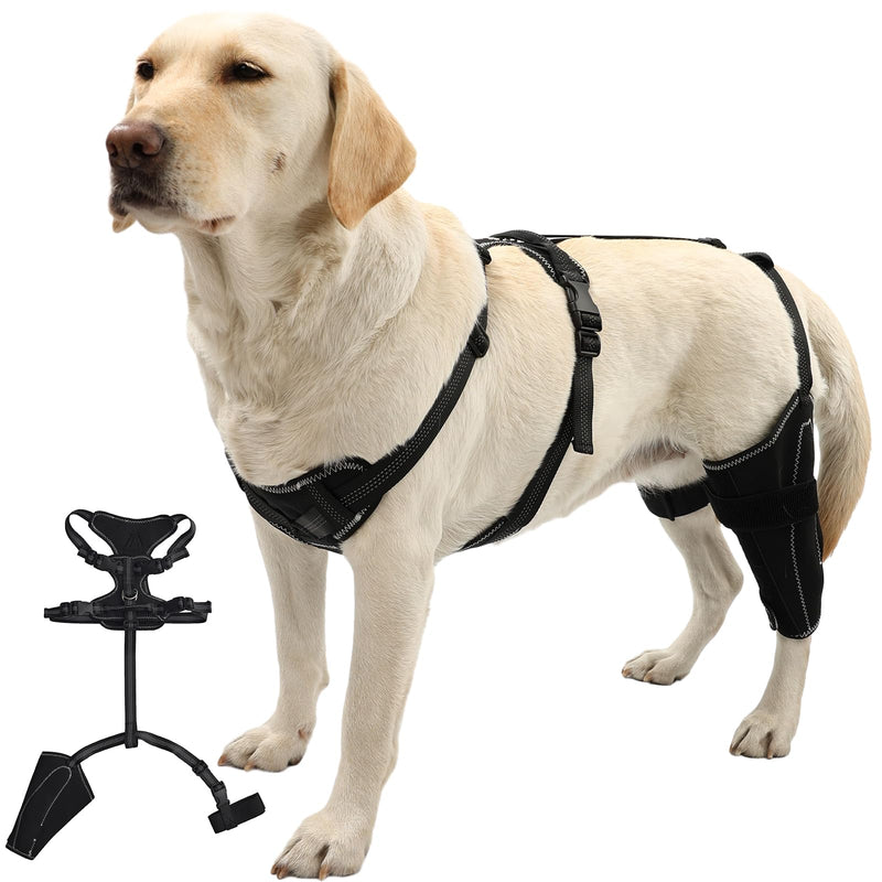 Dog Knee Brace for Torn Acl Hind Leg for Support with Cruciate Ligament Injury, luxating Patella,Arthritis,Dog Acl Knee Brace with Metal Splint Hinged Support for CCL Luxating Patella XL Rear Left Leg Brace