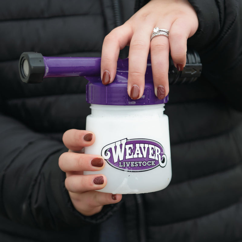 Weaver Livestock Mini Foamer for Cleaning Horses, Goats, Sheep, Swine or Dogs Includes Container with lid and Spray Nozzle with Easy On/Off - PawsPlanet Australia
